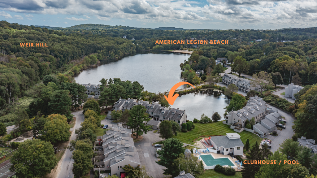 Mill Pond condos for sale - aerial view