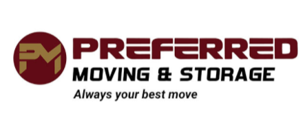 Logo: Preferred Moving and Storage. Always your best move.