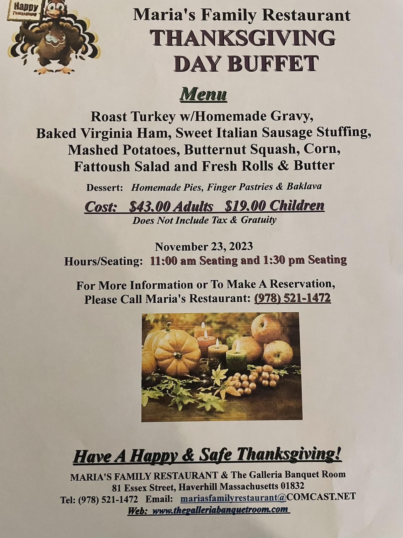 5 Best Places for Thanksgiving Dinner 2023 If You Don't Want To Cook